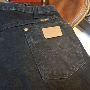 Wrangler Mens Black Jeans